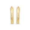 Thumbnail Image 2 of Reaura Textured Hoop Earrings Repurposed 14K Yellow Gold 27mm