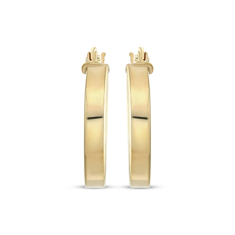 Main Image 2 of Reaura Square-Edge Hoop Earrings Repurposed 14K Yellow Gold 17mm