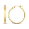 Thumbnail Image 1 of Reaura Square-Edge Hoop Earrings Repurposed 14K Yellow Gold 22mm