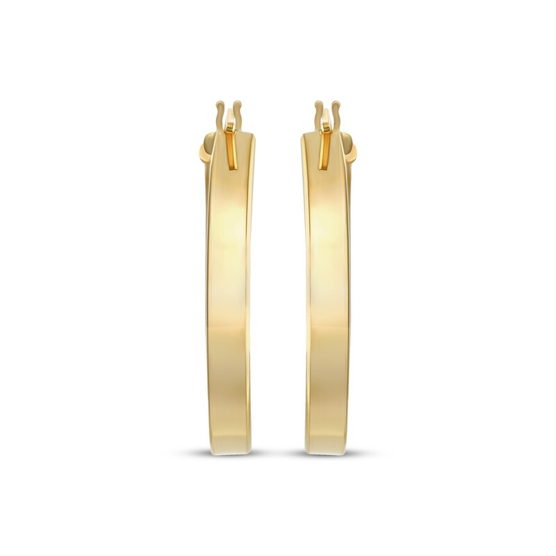 Main Image 2 of Reaura Square-Edge Hoop Earrings Repurposed 14K Yellow Gold 22mm