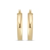 Thumbnail Image 2 of Reaura Domed Hoop Earrings Repurposed 14K Yellow Gold 23mm
