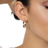 Thumbnail Image 2 of Reaura Domed Hoop Earrings Repurposed 14K Yellow Gold 23mm