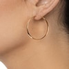 Thumbnail Image 2 of Reaura Domed Hoop Earrings Repurposed 14K Yellow Gold 33mm