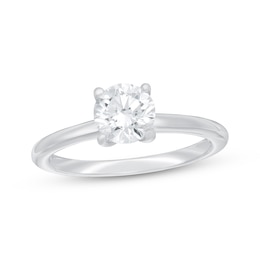 Now + Forever Lab-Grown Diamonds Solitaire Engagement Ring 1 ct tw 14K White Gold (F/SI2)