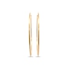 Thumbnail Image 2 of Endless Hoop Tube Earrings 14K Yellow Gold 70mm