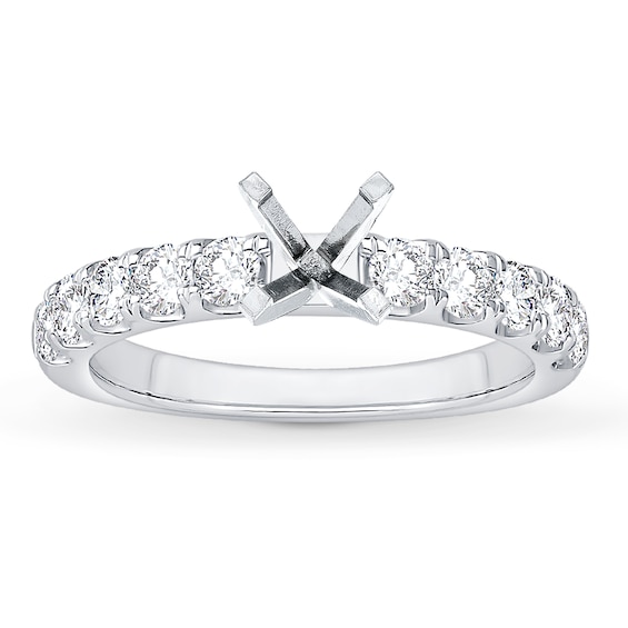 Now + Forever Diamond Engagement Ring Setting 3/4 ct tw 14K White Gold