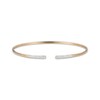 Thumbnail Image 1 of Diamond Pavé Tip Cuff Bangle Bracelet 1/3 ct tw 10K Yellow Gold