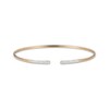 Thumbnail Image 0 of Diamond Pavé Tip Cuff Bangle Bracelet 1/3 ct tw 10K Yellow Gold