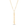 Thumbnail Image 1 of Y-Drop Tassel Mirror Chain Necklace 10K Yellow Gold 17&quot;