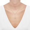 Thumbnail Image 3 of Y-Drop Tassel Mirror Chain Necklace 10K Yellow Gold 17&quot;