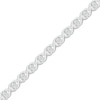 Thumbnail Image 2 of Diamond XO Link Bracelet 1/2 ct tw 10K White Gold 7&quot;