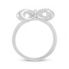 Thumbnail Image 3 of Diamond Bow Ring 1/6 ct tw Sterling Silver