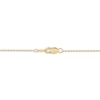 Thumbnail Image 4 of Heart-Shaped Natural Swiss Blue Topaz & Diamond Cross Necklace 1/10 ct tw 10K Yellow Gold 18"