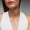 Thumbnail Image 3 of Memories Moments Magic Diamond Three-Stone Vertical Necklace 1 ct tw 10K White Gold 18"