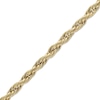 Thumbnail Image 2 of Hollow Rope Chain Bracelet 10K Yellow Gold 8"