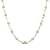Thumbnail Image 1 of Men's Multi-Diamond Bead Station Chain Necklace 2-1/2 ct tw 10K Yellow Gold 22&quot;