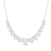 Thumbnail Image 1 of KAY Lab-Grown Diamonds Graduated Smile Necklace 2 ct tw 10K White Gold 18&quot;