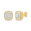 Thumbnail Image 3 of Diamond Cushion Halo Gift Set 1 ct tw 10K Yellow Gold