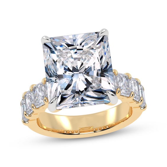 Now + Forever Lab-Grown Diamonds Certified Radiant-Cut Engagement Ring 10 ct tw 14K Yellow Gold