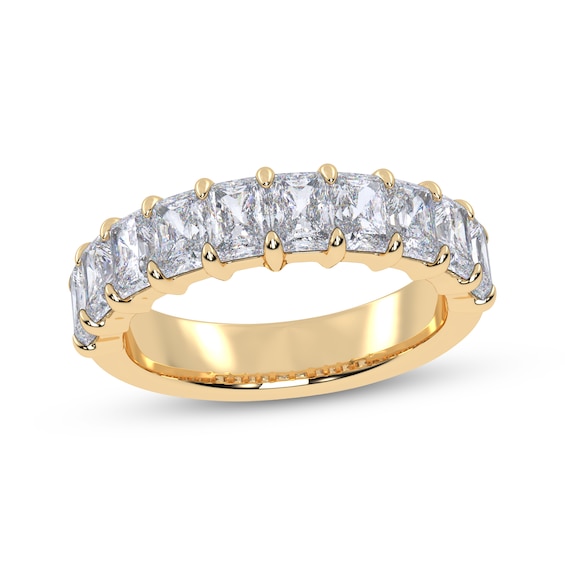 Now + Forever Lab-Grown Diamonds Radiant-Cut Anniversary Ring 2 ct tw 14K Yellow Gold