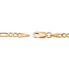 Thumbnail Image 3 of Children's Figaro Chain Bracelet 2.65mm Hollow 14K Yellow Gold 6"