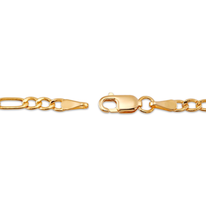 Main Image 3 of Children's Figaro Chain Bracelet 2.65mm Hollow 14K Yellow Gold 6"
