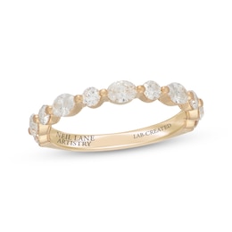 Neil Lane Artistry Oval & Round-Cut Lab-Grown Diamond Anniversary Ring 1 ct tw 14K Yellow Gold