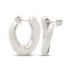 Thumbnail Image 1 of Swirl Hoop Earrings Sterling Silver