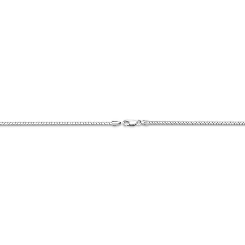 Main Image 3 of Franco Chain Necklace 1.6mm Solid 10K White Gold 20&quot;