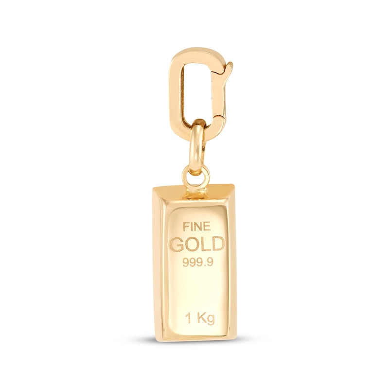 Main Image 1 of Charmed Memories Gold Bar Charm 10K Yellow Gold