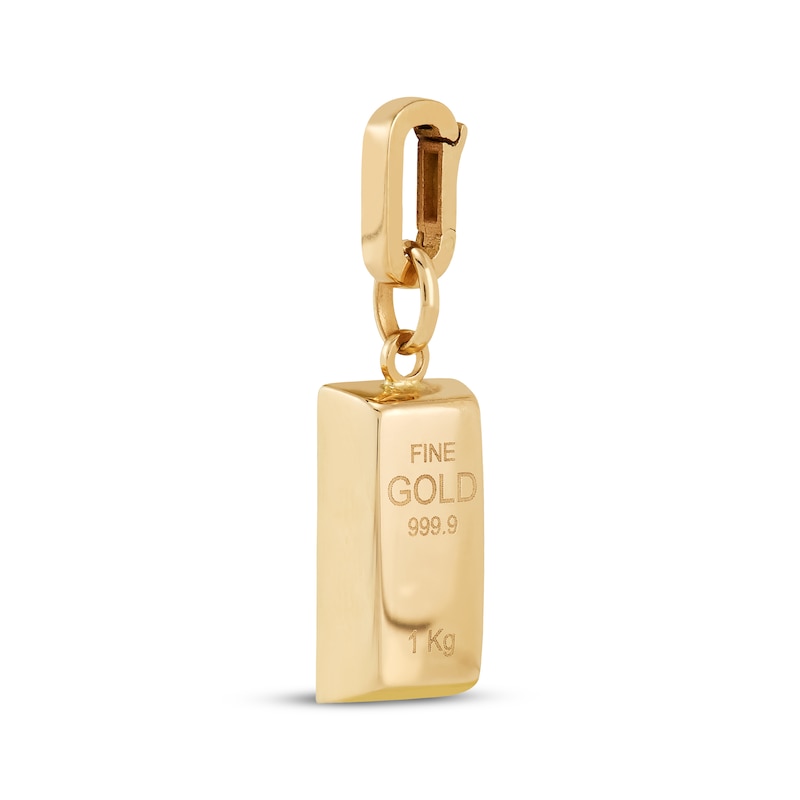 Main Image 2 of Charmed Memories Gold Bar Charm 10K Yellow Gold
