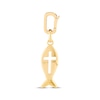 Thumbnail Image 1 of Charmed Memories Ichthus Cross Cutout Charm 10K Yellow Gold