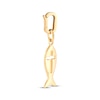 Thumbnail Image 4 of Charmed Memories Ichthus Cross Cutout Charm 10K Yellow Gold