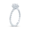 Thumbnail Image 2 of Now + Forever Pear-Shaped Diamond Halo Engagement Ring 1 ct tw 14K White Gold