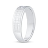 Thumbnail Image 2 of Now + Forever Men's Diamond Scored Wedding Band 1/5 ct tw 10K White Gold