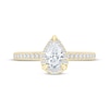 Thumbnail Image 3 of Now + Forever Lab-Grown Diamonds Pear-Shaped Halo Engagement Ring 3/4 ct tw 14K Yellow Gold