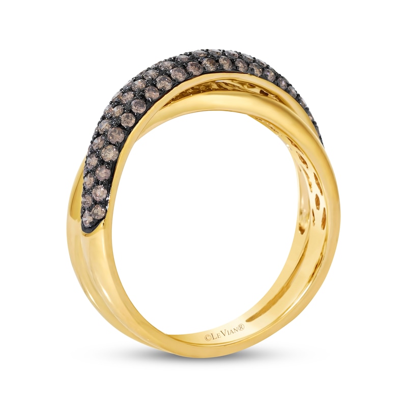 Main Image 3 of Le Vian Diamond Crisscross Ring 5/8 ct tw 14K Honey Gold