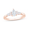 Thumbnail Image 1 of Now + Forever Lab-Grown Diamonds Pear-Shaped Engagement Ring 3/4 ct tw 14K Rose Gold