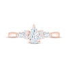 Thumbnail Image 3 of Now + Forever Lab-Grown Diamonds Pear-Shaped Engagement Ring 3/4 ct tw 14K Rose Gold