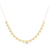 Thumbnail Image 1 of Polished Hearts Necklace 10K Yellow Gold 18&quot;