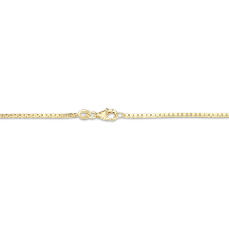 Main Image 4 of Men's Herringbone Textured Cross Necklace 18K Yellow Gold-Plated Sterling Silver 22"
