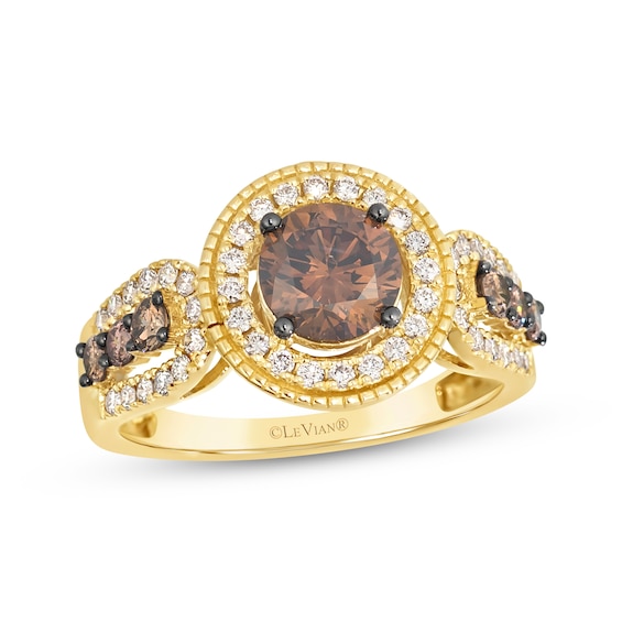 Le Vian Vault Diamond Ring 1-5/8 ct tw 14K Honey Gold