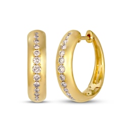 Le Vian Diamond Hoop Earrings 1/3 ct tw 14K Honey Gold