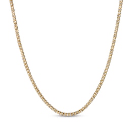 3.25mm Diamond-Cut Ice Chain Necklace Solid 10K Yellow Gold 20"