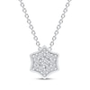Thumbnail Image 1 of Diamond Curved Hexagon Necklace 1/10 ct tw 10K White Gold 18&quot;