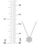 Thumbnail Image 5 of Diamond Curved Hexagon Necklace 1/10 ct tw 10K White Gold 18&quot;