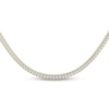 Thumbnail Image 1 of Men's Lab-Grown Diamond Square Link Tennis Necklace 6 ct tw 10K Yellow Gold 20"