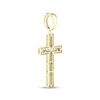 Thumbnail Image 4 of Men's Lab-Grown Diamond Cross Charm 2 ct tw 10K Yellow Gold