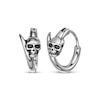 Thumbnail Image 1 of Men's Skull Hoop Earrings Stainless Steel
