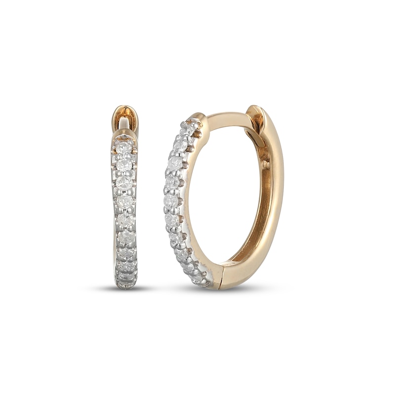 Main Image 2 of KAY x Rocksbox Lab-Grown Diamond Hoop Earrings Set 1/6 ct tw 24K Yellow Gold Vermeil Sterling Silver